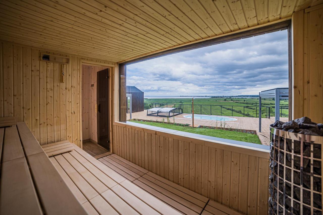 Nowe Domki Deluxe Z Widokiem Na Zatoke Z Basenem I Sauna Oslonino Eksteriør bilde